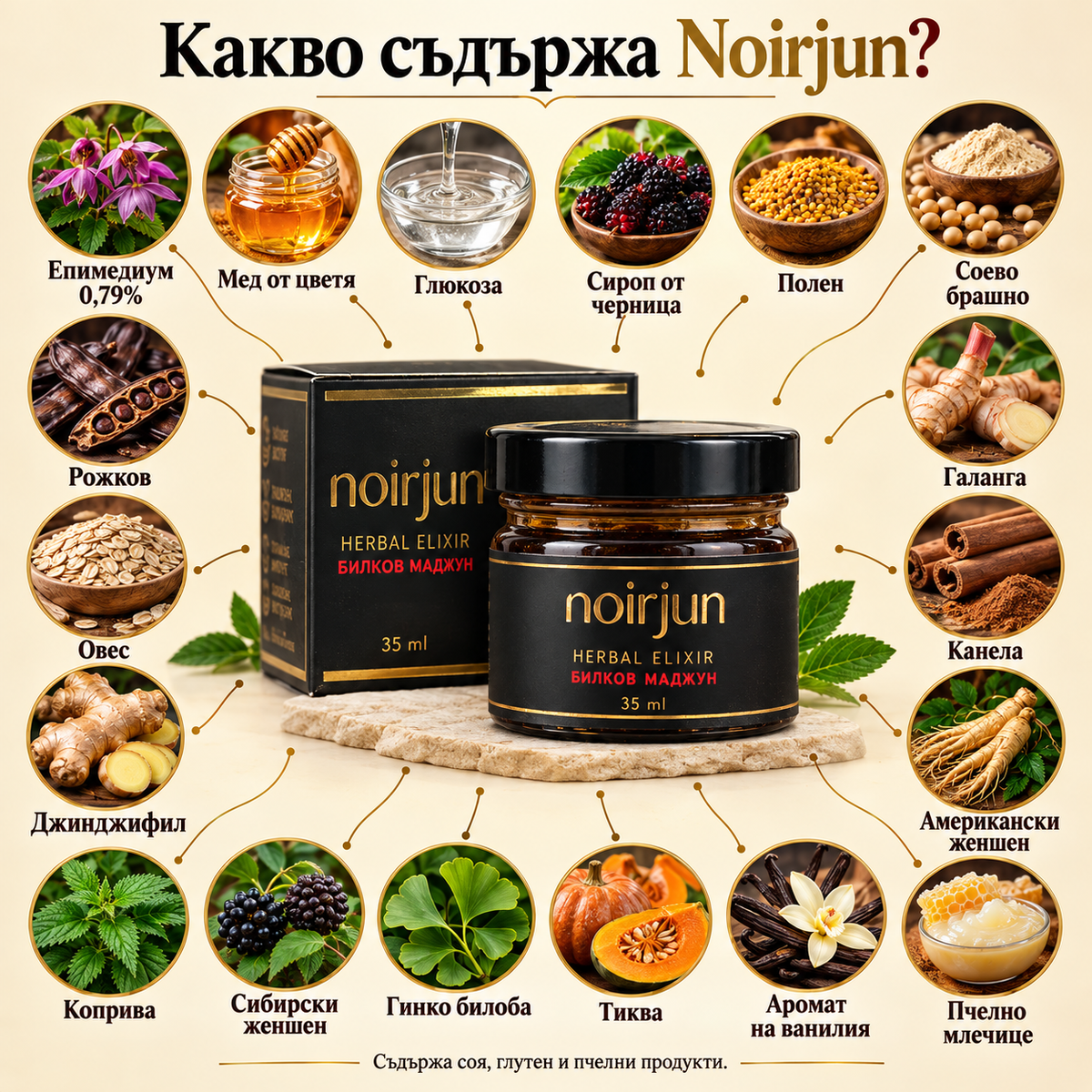 Noirjun - Билкова Паста за повече издръжливост и твърдост